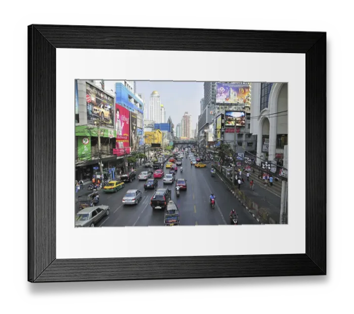 Framed Print : Phetburi Road, Bangkok, Thailand