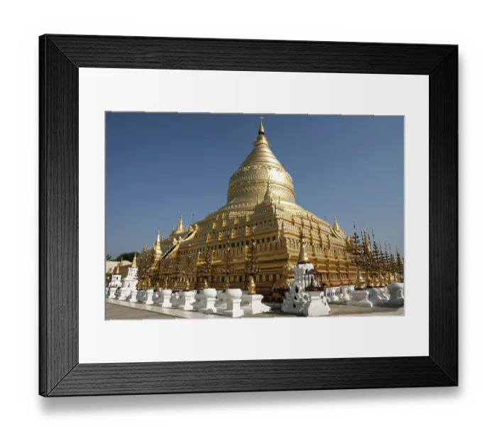 Framed Print : Golden stupa of Shwezigon Pagoda