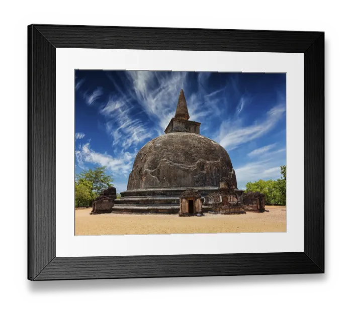 Framed Print : Sri Lankan tourist landmark, Kiri Vihara