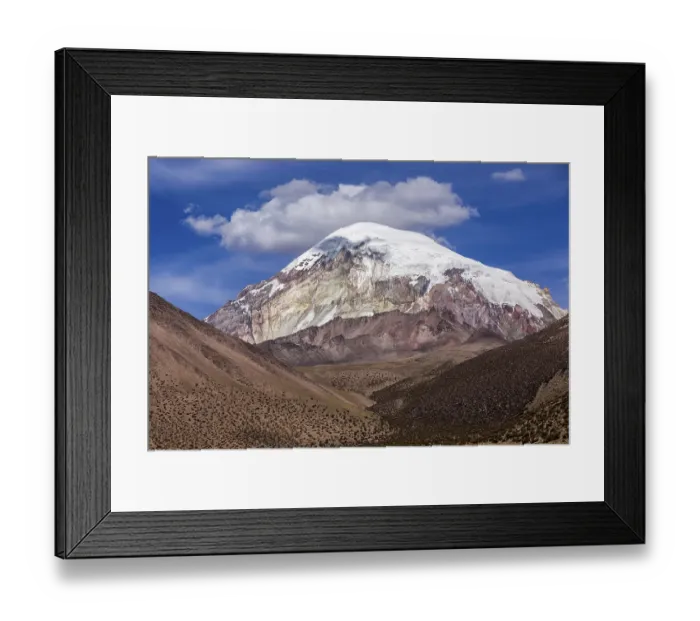 Framed Print : Sajama Volcano, Sajama National Park