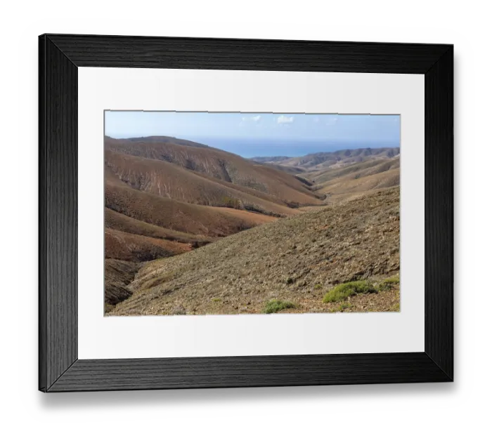 Framed Print : View from the pass La Tablada, near La Pared