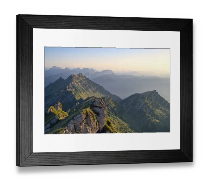 Framed Print : View from Europe's highest Nagelfluhberg Speer Framed Print : View from Europe's highest Nagelfluhberg Speer