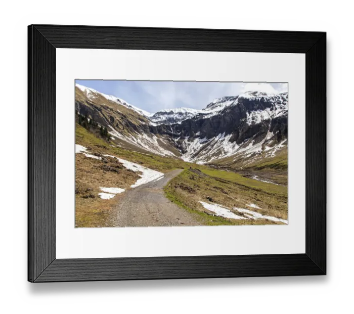 Framed Print : Dietersbachtal, behind Rauheck