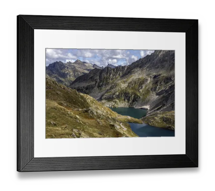 Framed Print : Lago Superiore and Lago di Sassola