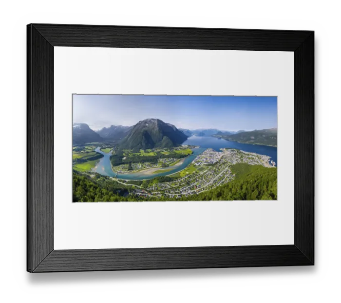 Framed Print : View from the hike Romsdalseggen Framed Print : View from the hike Romsdalseggen
