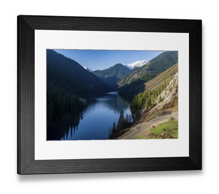 Framed Print : Lower Kolsai lake, Kolsay Lakes National Park