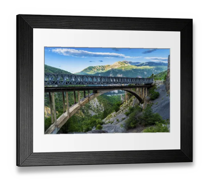 Framed Print : Road bridge to psss Col de Valberg Framed Print : Road bridge to psss Col de Valberg