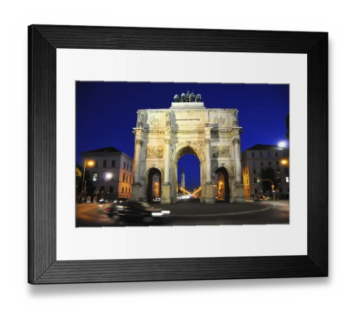 Framed Print : Siegestor triumphal arch by architect Friedrich von Gaertner