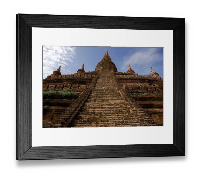 Framed Print : Ascent to a pagoda, Bagan, Burma