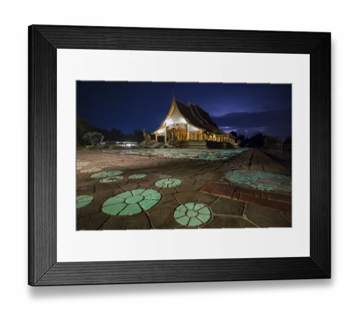 Framed Print : Wat Sirindhorn Wararam, Wat Phu Prao Framed Print : Wat Sirindhorn Wararam, Wat Phu Prao