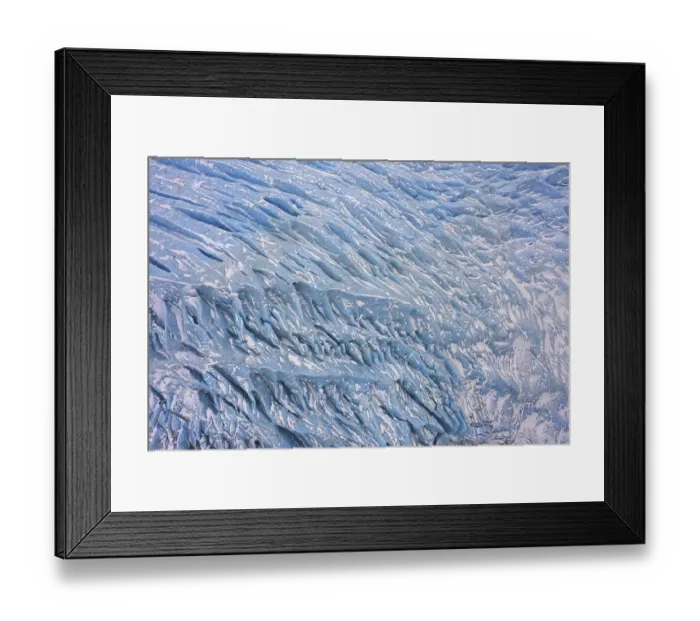 Framed Print : Crevasses in the glacier Falljoekull Framed Print : Crevasses in the glacier Falljoekull