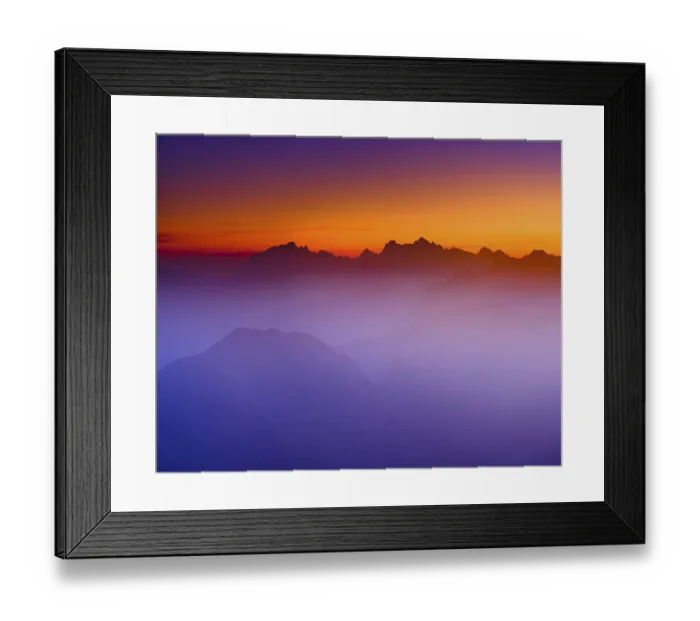 Framed Print : Dawn on the summit of Krn, 2. 244m