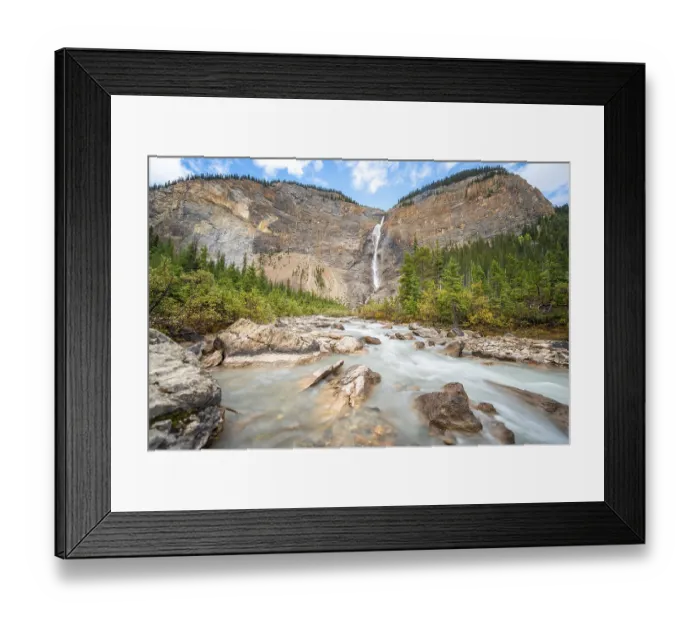 Framed Print : Takakkaw Falls, waterfall and wild river Framed Print : Takakkaw Falls, waterfall and wild river
