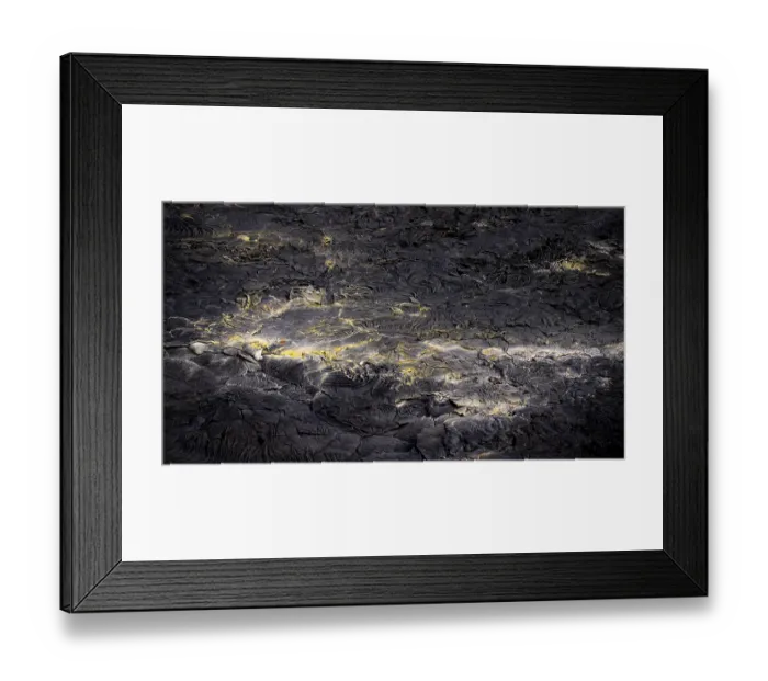Framed Print : Lava field with sulphur deposits Framed Print : Lava field with sulphur deposits