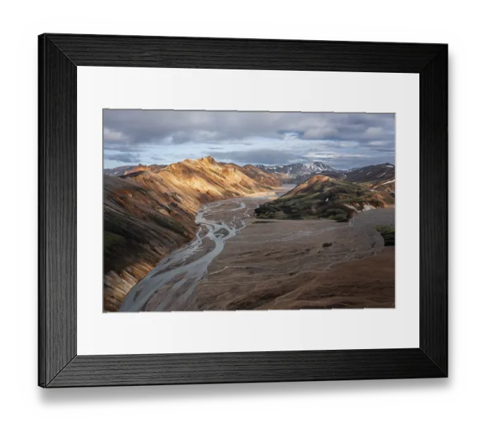 Framed Print : Aerial view, Landscape panorama