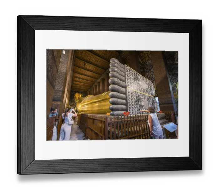 Framed Print : Wat Pho, temple of the reclining Buddha