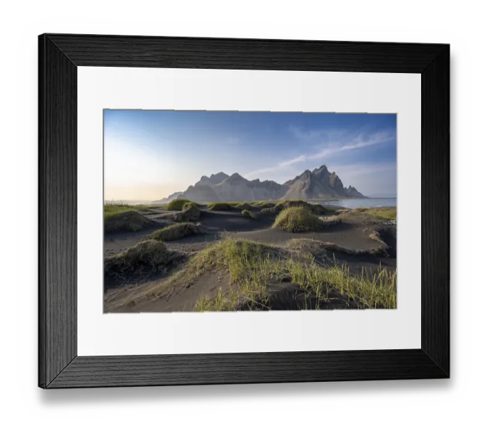 Framed Print : Black beach with volcanic sand Framed Print : Black beach with volcanic sand
