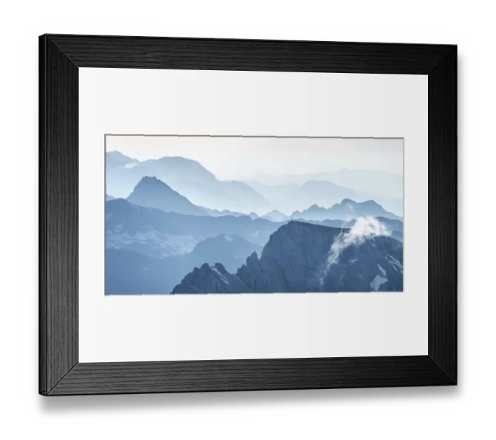 Framed Print : Silhouettes, Dramatic Mountain Landscape Framed Print : Silhouettes, Dramatic Mountain Landscape