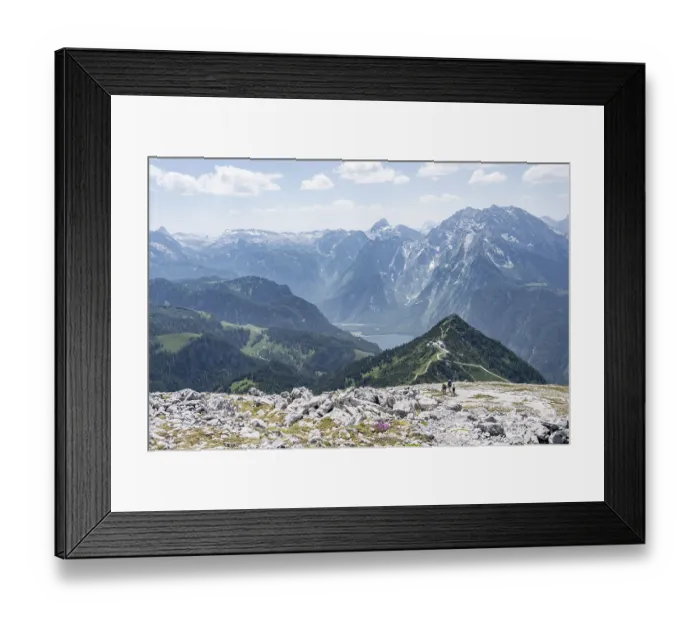Framed Print : Jenner and Koenigssee, Watzmann