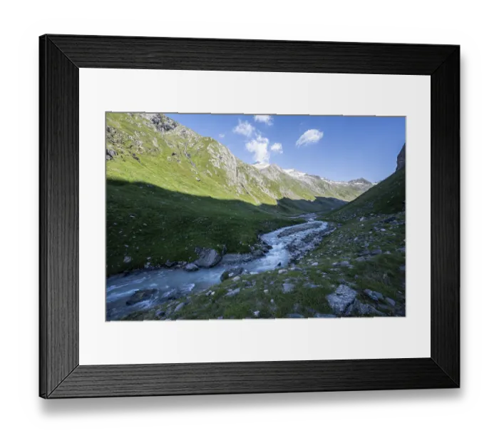 Framed Print : River Isel in the Umbaltal valley