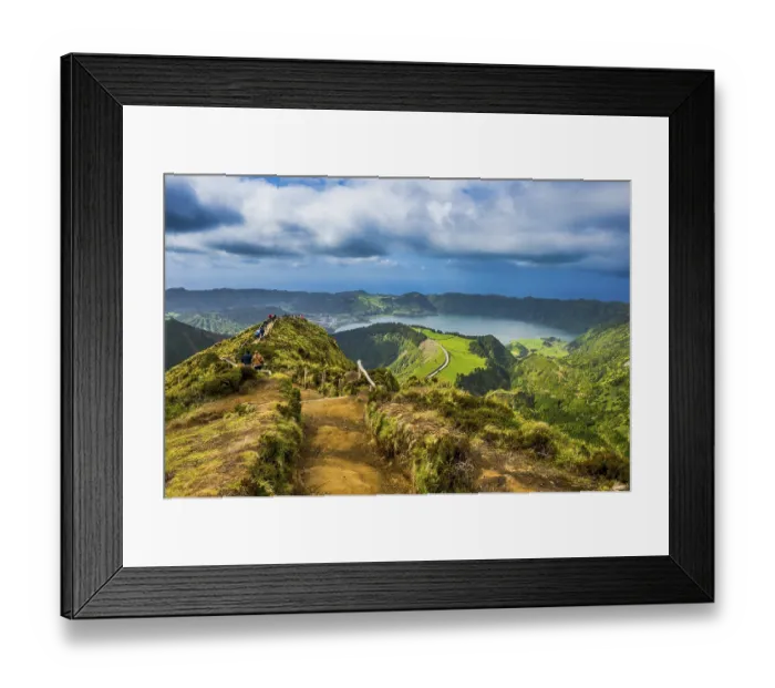 Framed Print : Overlook over the Sete Cidades crater