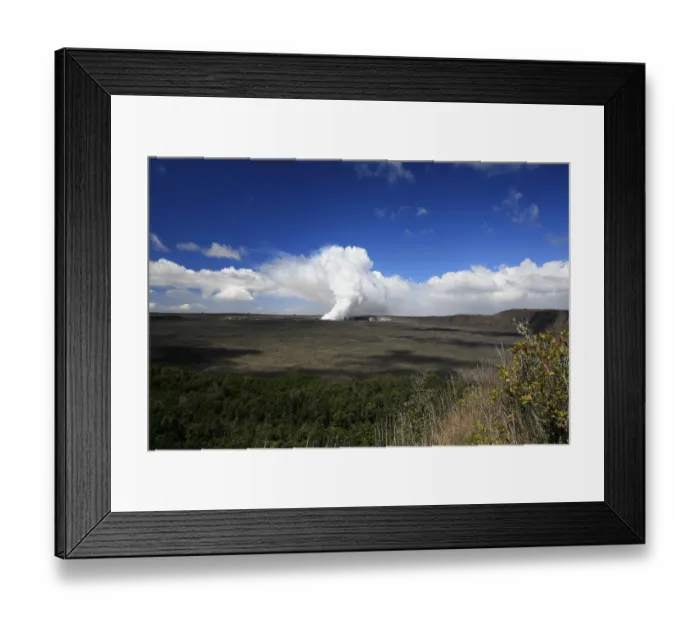 Framed Print : Crater in the Volcanoes National Park
