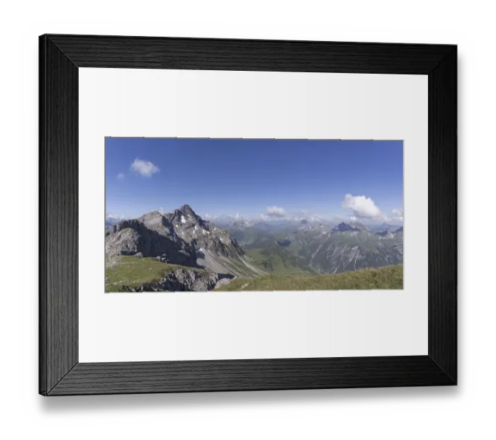 Framed Print : Mountain panorama from Hochrappenkopf Framed Print : Mountain panorama from Hochrappenkopf