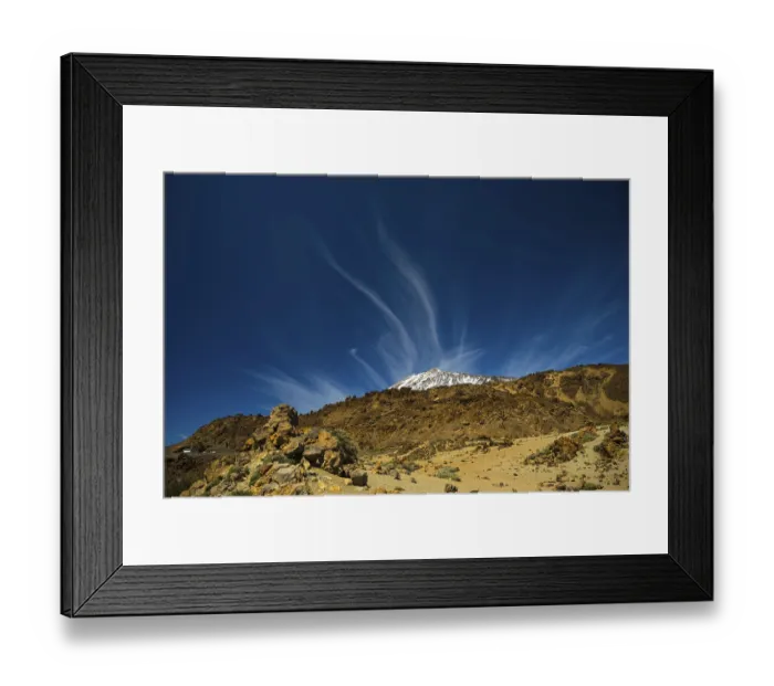 Framed Print : Feather clouds, Pico del Teide Framed Print : Feather clouds, Pico del Teide