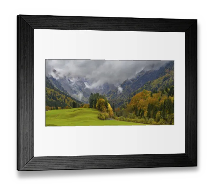 Framed Print : Autumn in the Trettachtal, near Oberstdorf Framed Print : Autumn in the Trettachtal, near Oberstdorf