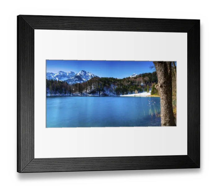 Framed Print : Alatsee, Ostallgaeu, Allgaeu, Swabia