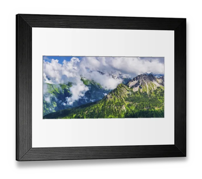 Framed Print : Panorama from the Fellhorn, 2038m