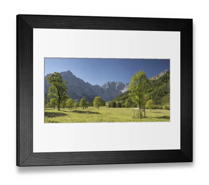 Framed Print : Grosser Ahornboden, Karwendelgebirge Framed Print : Grosser Ahornboden, Karwendelgebirge