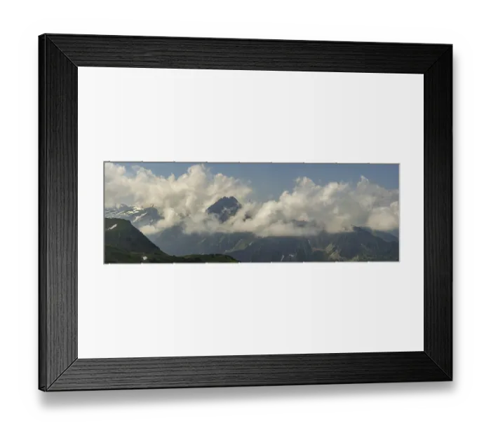 Framed Print : Mountain panorama from Zeigersattel to Hoefats 2259m
