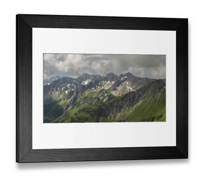 Framed Print : Mountain panorama from Fellhorn Framed Print : Mountain panorama from Fellhorn