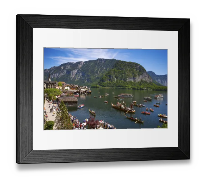 Framed Print : Corpus Christi Procession at Lake Hallstatt Framed Print : Corpus Christi Procession at Lake Hallstatt