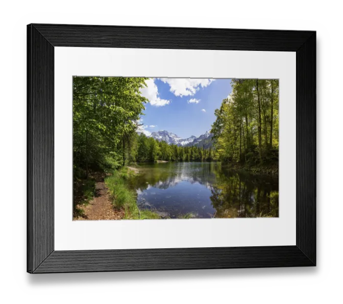 Framed Print : Kleiner Oedsee, Gruenau im Almtal
