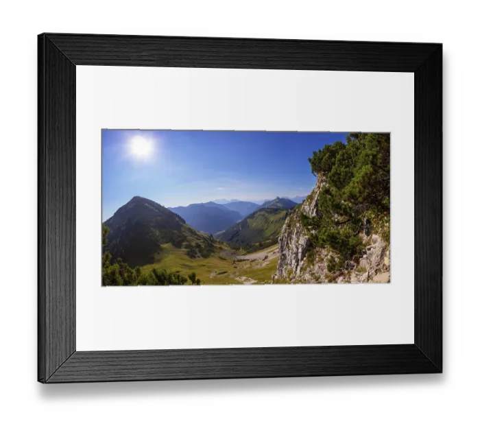Framed Print : Mountain landscape with view of the Gennerhorn