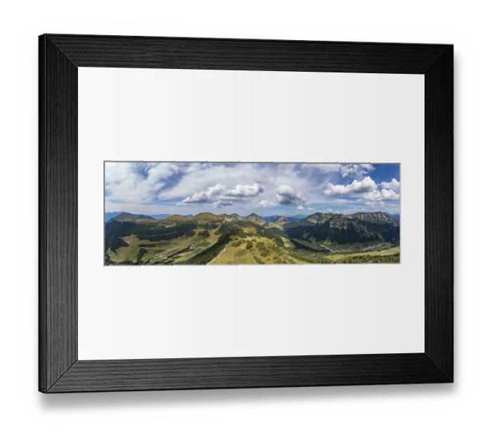 Framed Print : Drone shot, view to Trattbergalm Framed Print : Drone shot, view to Trattbergalm