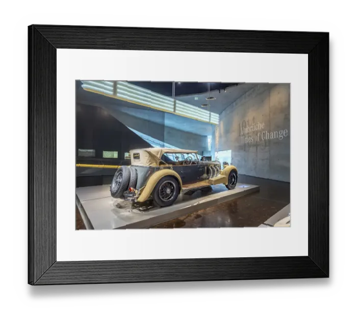 Framed Print : Times of Change (1914-1945). Mercedes Museum Framed Print : Times of Change (1914-1945). Mercedes Museum