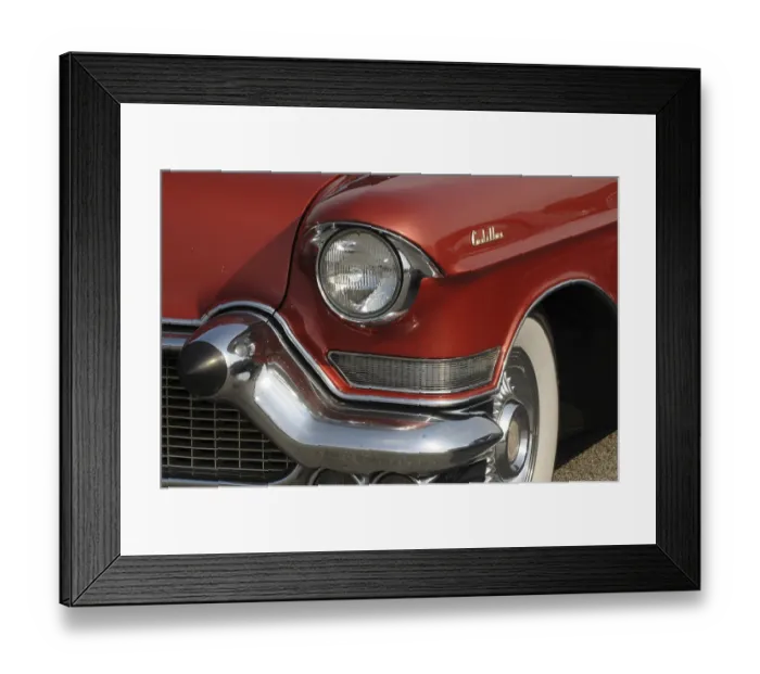 Framed Print : Cadillac Fleetwood Sixty 1957, detail front light