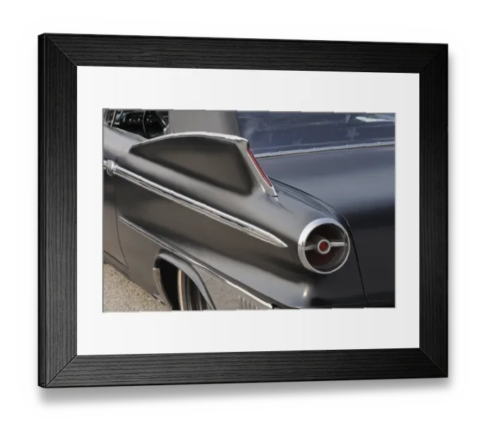 Framed Print : Cadillac Newport 4 DR Sed 1961, detail backlight