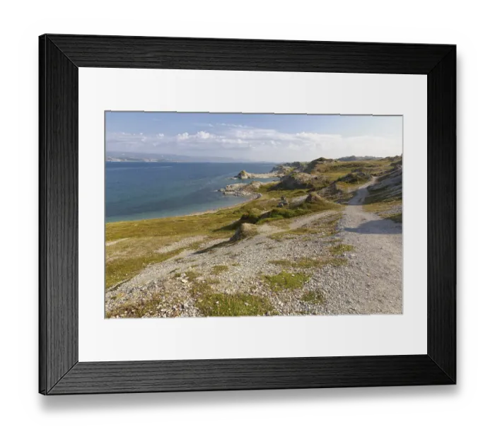 Framed Print : Hiking trail on Porsangerfjord Framed Print : Hiking trail on Porsangerfjord