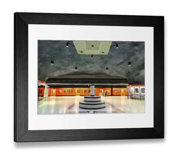 Framed Print : Ruoholahti Metro Station Subway Stop in Helsinki Framed Print : Ruoholahti Metro Station Subway Stop in Helsinki