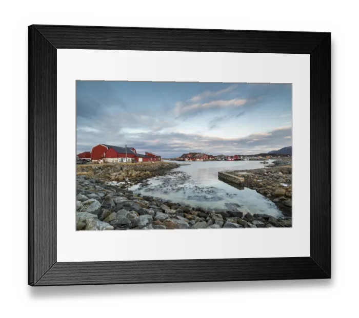 Framed Print : Coast, Laukvik, Austvagoy, Lofoten, Norway, Europe
