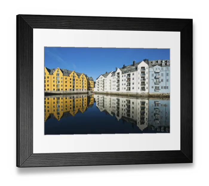 Framed Print : Port of Alesund, More og Ronsdal Province Framed Print : Port of Alesund, More og Ronsdal Province