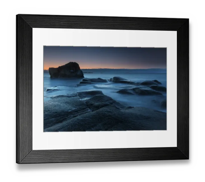Framed Print : Coast, evening mood, Uttakleiv