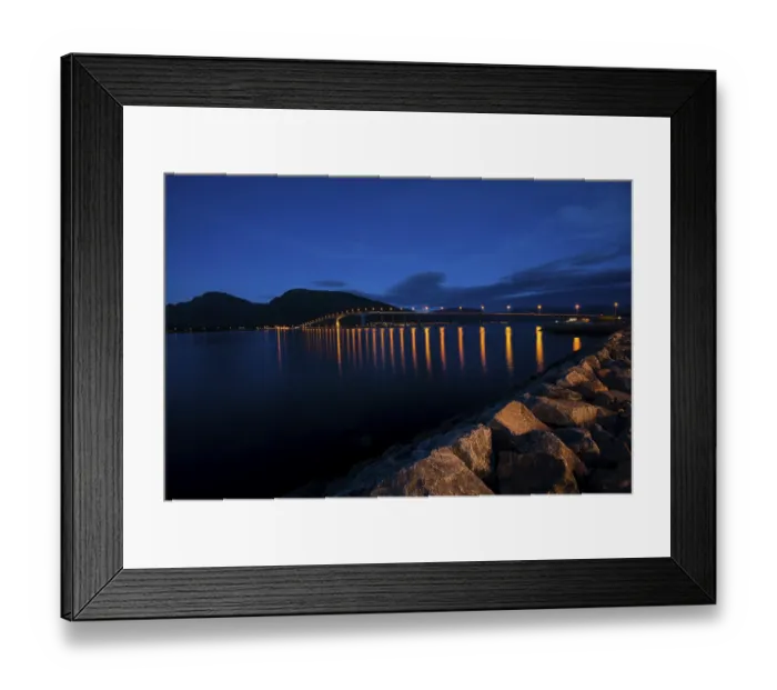 Framed Print : Sortland Bridge, Sortland, Langoya