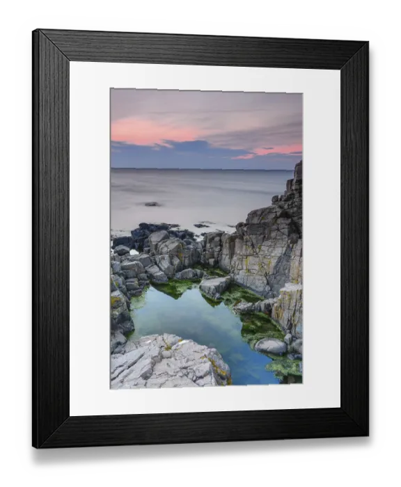 Framed Print : Evening mood, Hovs Hallar coastline Framed Print : Evening mood, Hovs Hallar coastline