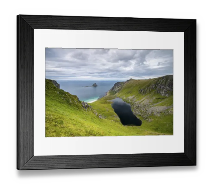 Framed Print : Lake Otervikvatnet near Bleik, Andoya Island Framed Print : Lake Otervikvatnet near Bleik, Andoya Island