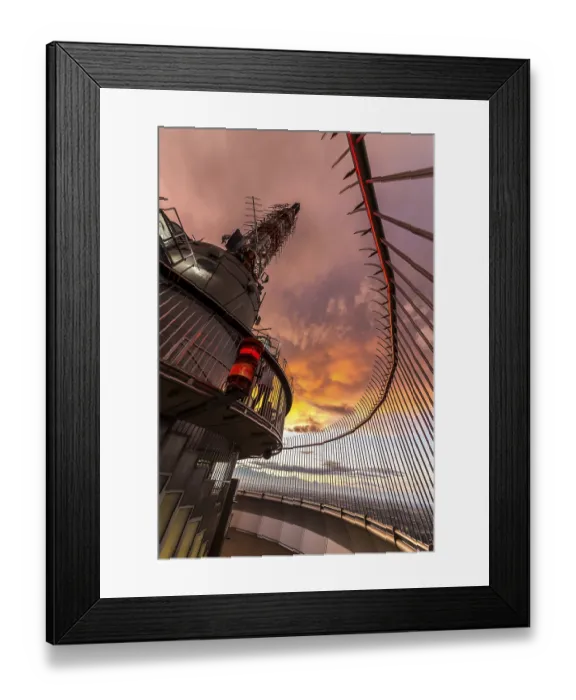 Framed Print : Television Tower, viewing platform at a height of 150 metres